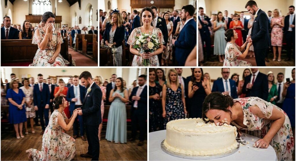 Image for: Drunk Stranger Crashes Wedding, Sobs Through Entire Ceremony, Catches Bouquet, Tries to Marry Best Man