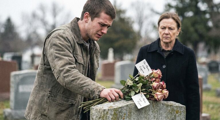 Image for: Man Steals Bouquet of Roses from Cemetery to Give to His Mother on Mother's Day, Mother Returns Them