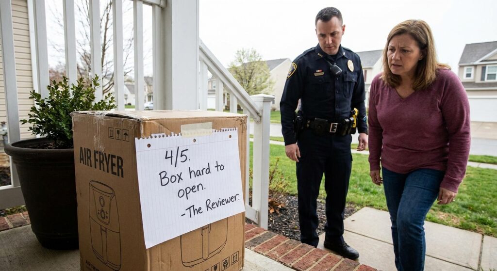 Image for: Porch Pirate Leaves Detailed Star Ratings Reviewing the Packages She Stole