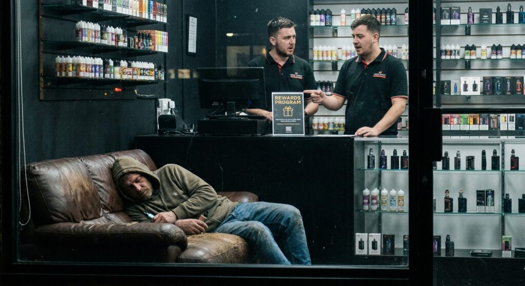 Image for: Vape Shop Robber Falls Asleep on Couch After Stopping to 'Test the Merchandise'